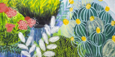 Vibrant Botanical Garden by Shelley Hampe
