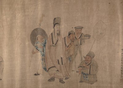 Figure Painting, mid-19th century by Shen Zhenlin