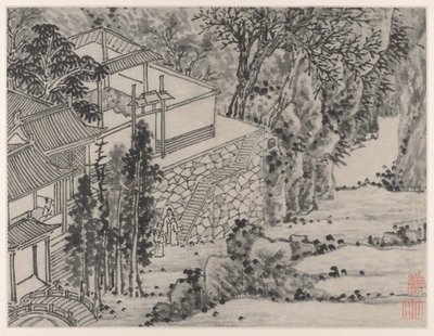 Twelve Views of Tiger Hill, Suzhou: The Enlightened Stone Retreat by Shen Zhou