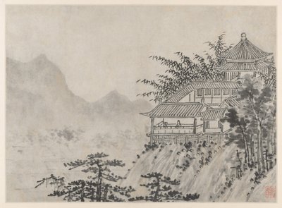 Twelve Views of Tiger Hill, Suzhou: The Thousand Acres of Clouds by Shen Zhou