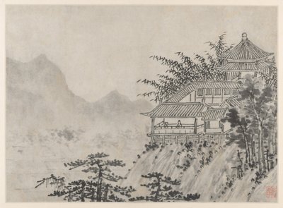 Twelve Views of Tiger Hill, Suzhou: The Thousand Acres of Clouds, after 1490 by Shen Zhou