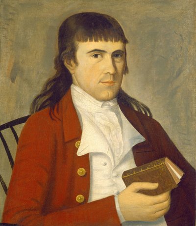 Portrait of a Man in Red, c. 1785-1790 by Sherman Limner