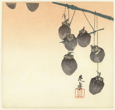 Drying Persimmons by Shibata Zeshin
