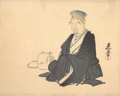 Portrait of Rikyu by Shibata Zeshin