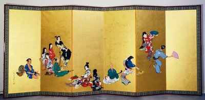 The Four Elegant Pastimes - Music, the Game of Go by Shibata Zeshin