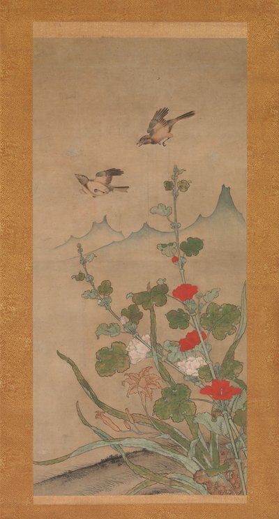 Birds and Flowers of Summer and Autumn by Shikibu Terutada