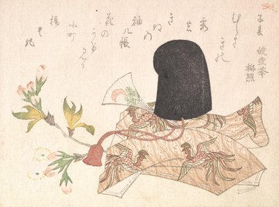 Cherry Blossoms and Court Hat, probably 1816 by Shinsai