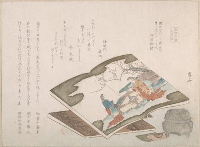 Illustrated Books and an Incense Burner by Shinsai