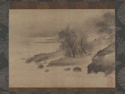 Ink Landscape, 15th-early 16th century by Shinso Soami