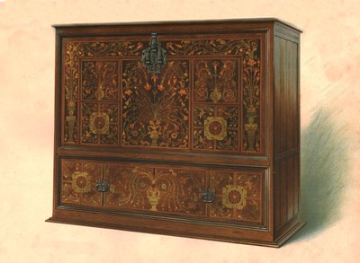 Cabinet Inlaid with Marquetry, 1904 by Shirley Charles Llewellyn Slocombe