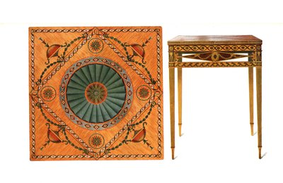 Inlaid Folding Card-Table by Shirley Charles Llewellyn Slocombe