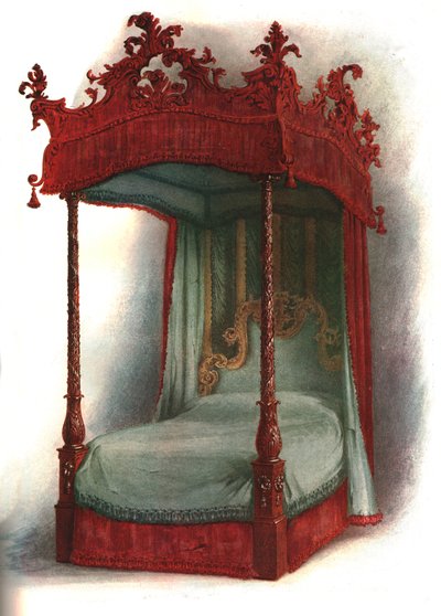 Mahogany Bed by Shirley Charles Llewellyn Slocombe