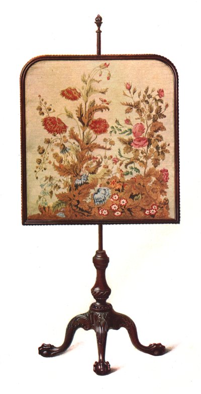 Mahogany Pole Screen, 1906 by Shirley Charles Llewellyn Slocombe