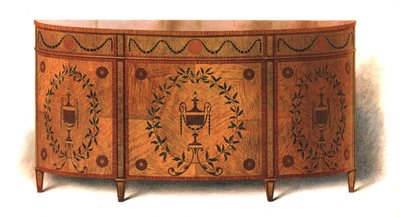 Satin-wood Commode by Shirley Charles Llewellyn Slocombe