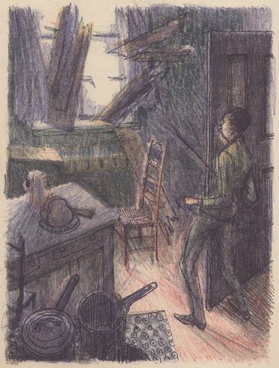 Scene from The Invisible Man: Breaking Window by Shirley Markham