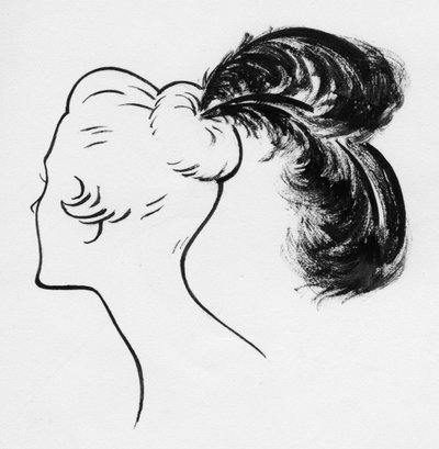 Woman with Ostrich Feathers by Shirley Markham