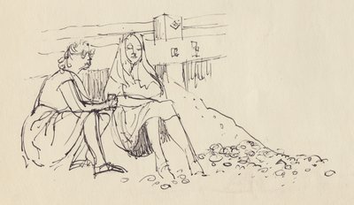 Women on the Beach, South Coast of England by Shirley Markham