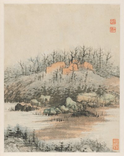 Reminiscences of Qinhuai River by Shitao