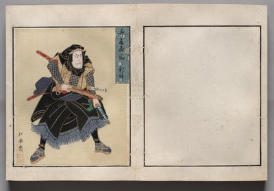 Leaf from Album of Actor Portraits by Shorakusai