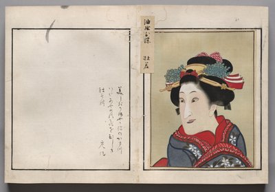 Leaf from Album of Actor Portraits by Shorakusai