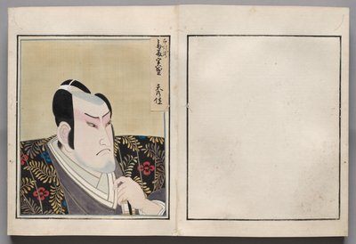 Leaf from Album of Actor Portraits by Shorakusai