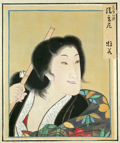 Leaf from Album of Actor Portraits by Shorakusai