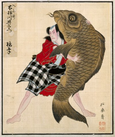 Leaf from Album of Actor Portraits by Shorakusai