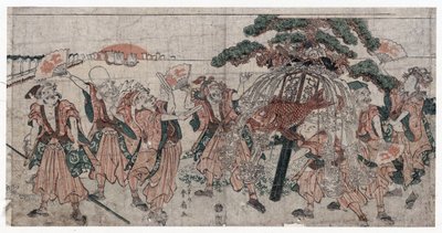 Seven Lucky Gods by Shunsen Katsukawa