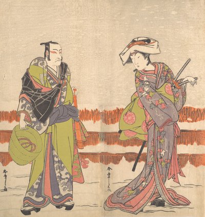 Ichikawa Danjuro Fifth as a Komuso Holding a Basket-Hat in His Right Hand by Shunsho