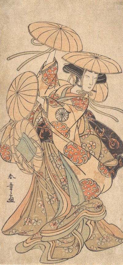 Kabuki Actor Nakamura Tomijuro I in a Female Dance Role by Shunsho