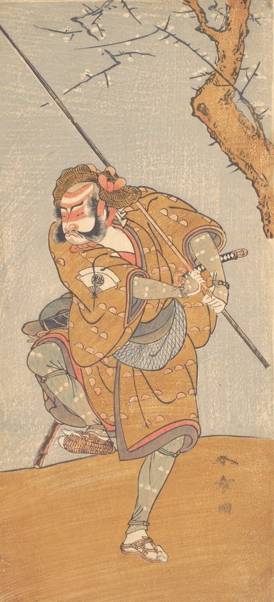 Onoe Matsusuke in the Role of Asahina in Edo no Haru Meisho Soga by Shunsho