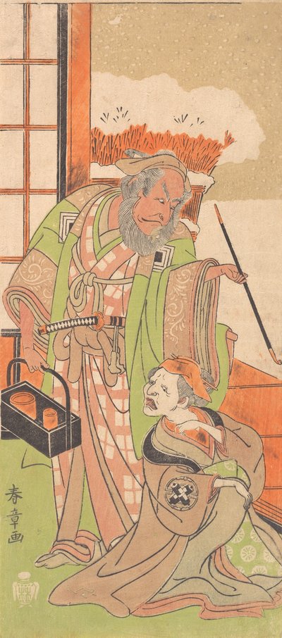 Scene From the Second Act of the Drama Kawaranu Hana Sakae Hachinoki by Shunsho