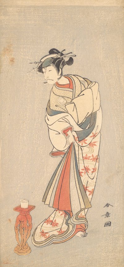The Actor Ichikawa Danjuro V in the Role of a Woman, 1772 by Shunsho