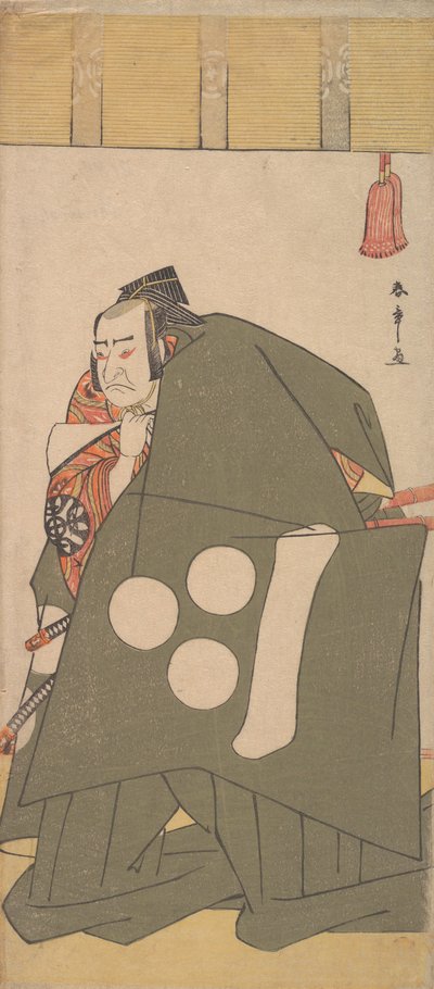 The Actor Nakamura Nakazo in Shibaraku in Dark Green Robes, ca. 1781 by Shunsho