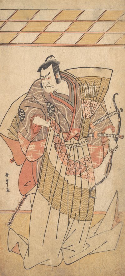 The First Nakamura Nakazo as a Man of High Rank Attired in Naga-Bakama, ca. 1781 by Shunsho