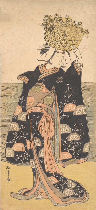 The First Nakamura Nakazo in the Role of the Ghost of Shiragiku by Shunsho