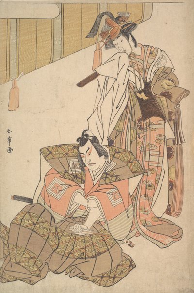 The Third Ichikawa Yaozo and Mimasu Tokujiro by Shunsho