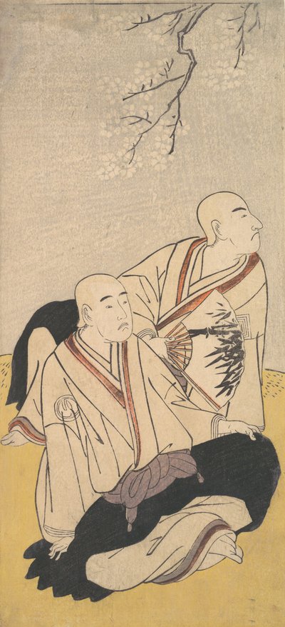 The Third Sawamura Sojuro & the Second Ichikawa Monnosuke as Buddhist Monks by Shunsho