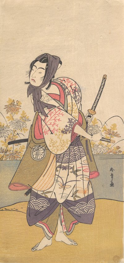 The Third Segawa Kikunojo in the Role of Soga no Goro Tokimune by Shunsho