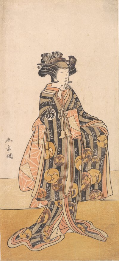 Yoshizawa Iroha as a Woman Tomoe Gozen Standing on the Bank by Shunsho