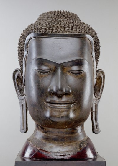 Buddha Head, Ayutthaya Culture, U Thong Style by Siamese School
