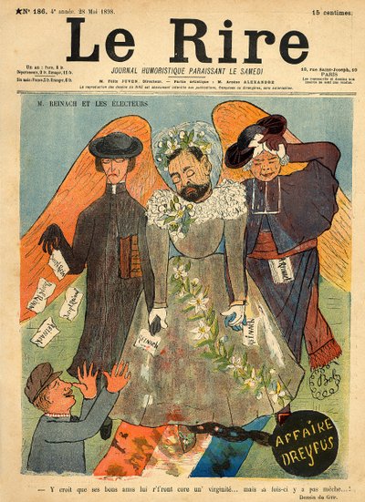 Caricature of Joseph Reinach, from the front cover of 