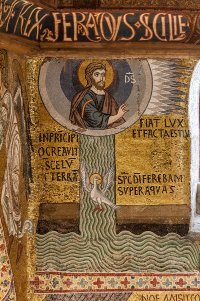 The Palatine Chapel, cycle of mosaics on the Old Testament, cycle of the Creation: 