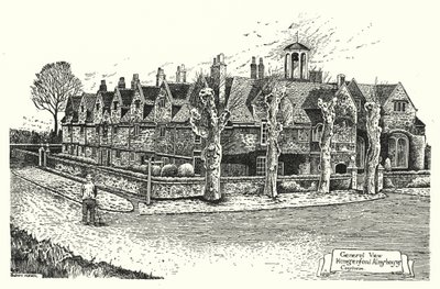 General View, Hungerford Almshouses, Corsham by Sidney Heath