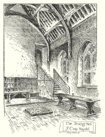 The Dining Hall, St Cross Hospital by Sidney Heath
