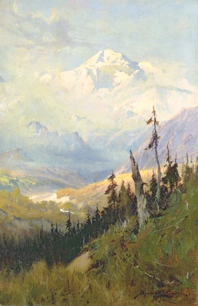 An Autumn Day, Mt. McKinley by Sidney Laurence