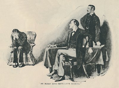 He Burst into Convulsive Sobbing, 1892 by Sidney Paget