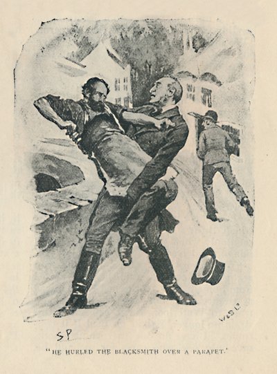 He Hurled The Blacksmith Over A Parapet by Sidney Paget