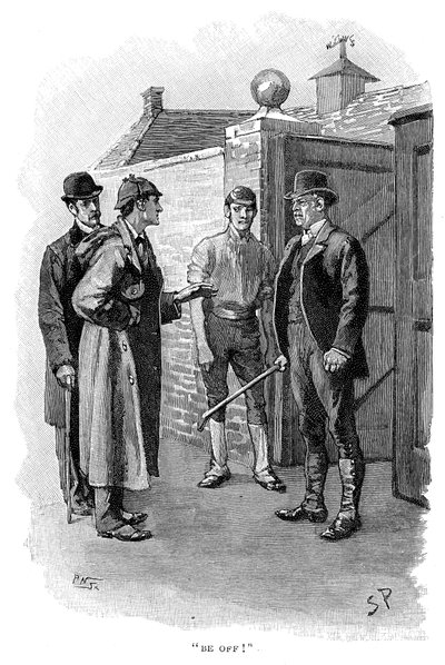 The Adventure of Silver Blaze, Holmes questioning a suspect by Sidney Paget