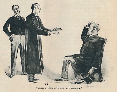 With a Look of Grief and Despair, 1892 by Sidney Paget